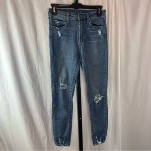 Articles of Society High Rise Skinny Jeans Distressed, size 26
